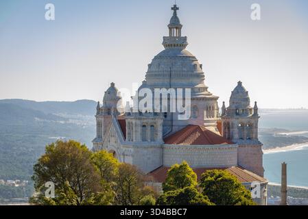 Wallfahrtskirche Santa Luzia und das Heiligste Herz Jesu in Viana do Castelo Stadt in der Provinz Minho, Portugal Stockfoto
