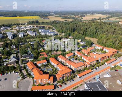 Luftaufnahme in Vantaa, Finnland Stockfoto