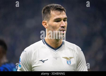 Mailand, Italien. November 2025. romagnoli alessio lazio während der Serie A FC Internazionale gegen SS Lazio Serie A - Mailand 9. november 2025 Credit: Christian Santi/Alamy Live News Stockfoto