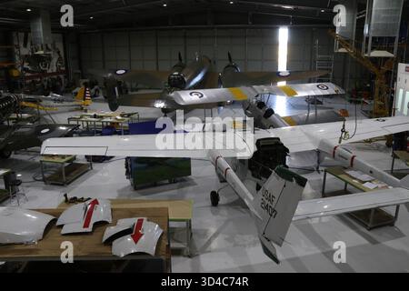 Temora, NSW, Australien. November 2025. Das Temora Aviation Museum bietet vom 2. September bis 20. November 2025 freien Eintritt, um 80 Jahre seit Ende des Zweiten Weltkriegs zu feiern. Das 1999 gegründete Temora Aviation Museum zeigt eine der weltweit besten Sammlungen fliegender historischer Flugzeuge. Kredit: Carrot/Alamy Live News Stockfoto