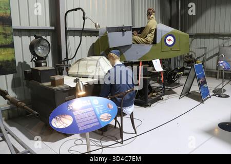 Temora, NSW, Australien. November 2025. Das Temora Aviation Museum bietet vom 2. September bis 20. November 2025 freien Eintritt, um 80 Jahre seit Ende des Zweiten Weltkriegs zu feiern. Das 1999 gegründete Temora Aviation Museum zeigt eine der weltweit besten Sammlungen fliegender historischer Flugzeuge. Kredit: Carrot/Alamy Live News Stockfoto