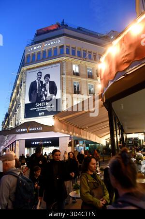 Paris, Frankreich. November 2025. Die Abbildung zeigt einen Shein-Laden bei BHV in Paris, Frankreich am 8. November 2025. Foto: Alain Apaydin/ABACAPRESS.COM Credit: Abaca Press/Alamy Live News Stockfoto