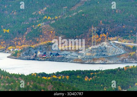 Steinbruch in Nordland - Norwegen Stockfoto