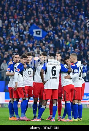Team HSV Hamburg, 8. November 2025, Fußball, Bundesliga, HSV Hamburg - Borussia Dortmund Stockfoto