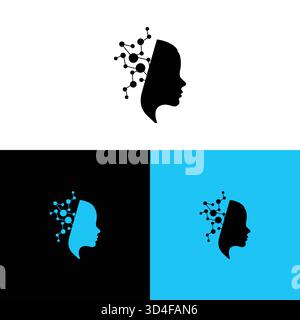 Das abstrakte Design der Human Brain Technology Stock Vektor