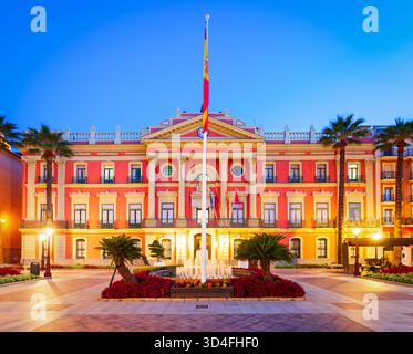 Murcia Town Hall oder Ayuntamiento. Murcia ist eine Stadt im Südosten Spaniens. Stockfoto
