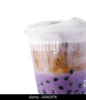 Essen, Bubble Milk Tee mit Tapiokabällchen Stockfoto