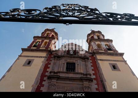 Ein Besuch der Stadt Querétaro, einer wichtigen Kolonialstadt Mexikos. Stockfoto