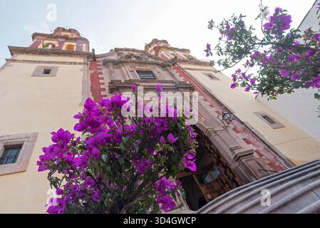 Ein Besuch der Stadt Querétaro, einer wichtigen Kolonialstadt Mexikos. Stockfoto