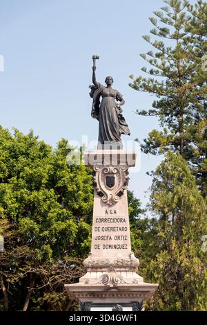 Ein Besuch der Stadt Querétaro, einer wichtigen Kolonialstadt Mexikos. Stockfoto