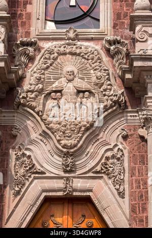 Ein Besuch der Stadt Querétaro, einer wichtigen Kolonialstadt Mexikos. Stockfoto