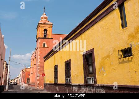 Ein Besuch der Stadt Querétaro, einer wichtigen Kolonialstadt Mexikos. Stockfoto