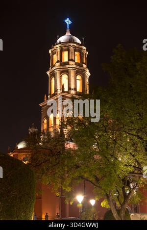 Ein Besuch der Stadt Querétaro, einer wichtigen Kolonialstadt Mexikos. Stockfoto