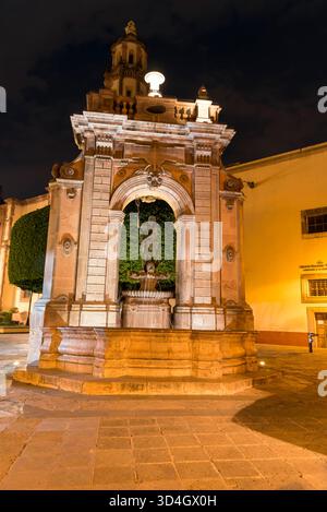 Ein Besuch der Stadt Querétaro, einer wichtigen Kolonialstadt Mexikos. Stockfoto