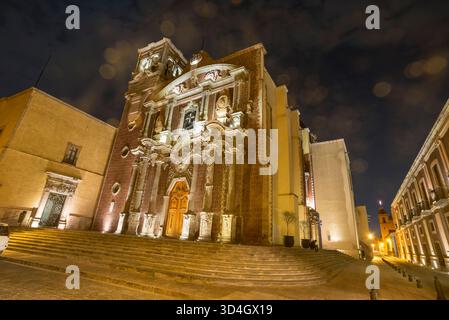 Ein Besuch der Stadt Querétaro, einer wichtigen Kolonialstadt Mexikos. Stockfoto