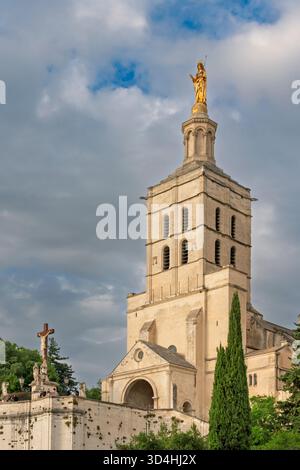 Papstplatz in Avignon, Luberon, Provence, Frankreich, Europa. Stockfoto