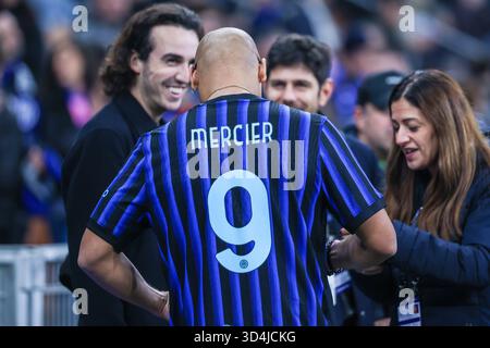 Mailand, Italien. November 2025. Francis Mercier dj und Produzent, der während des Fußballspiels der Serie A 2025/26 zwischen dem FC Internazionale und der SS Lazio im San Siro Stadion zu sehen war. Quelle: SOPA Images Limited/Alamy Live News Stockfoto