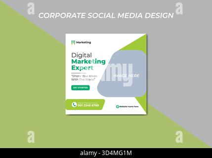 Design-Layout für Unternehmensflyer. Eindeutige Geschäftsflyer-Vorlage für geschäftliche Arbeit. Vektor-Flyer-Vorlage. Stock Vektor