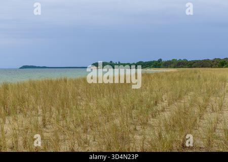 Der Südstrand von Gohren, nahe dem östlichsten Punkt der Insel Rügen Stockfoto