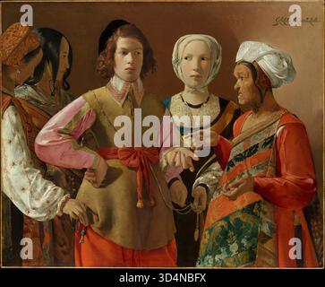 Der Fortune-Teller. Georges de La Tour. Wahrscheinlich 1630er Jahre Stockfoto