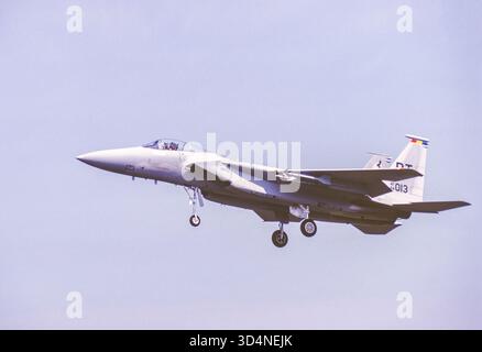MC Donnell Douglas F-15 Eagle Multirole Strike Schnelljet Kampfflugzeug, hier im Jahr 1990. Stockfoto