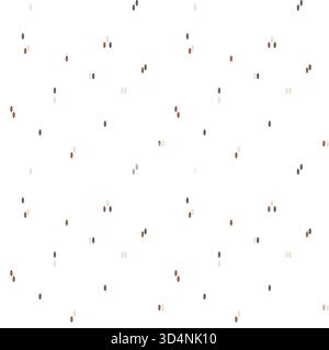 Nahtloses Muster mit Illustration burgundergrün und beige Streifen in Form von Fäden oder Nähten, die nach dem Zufallsprinzip angeordnet sind. Wiederholen Sie die Verzierung mit Stockfoto