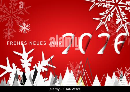 2026 - Happy New Year 2026 Stock Vektor