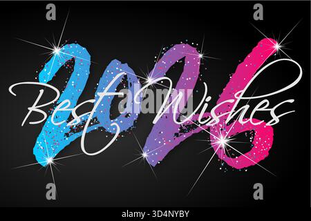 2026 - Happy New Year 2026 Stock Vektor