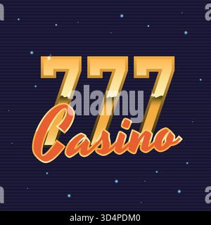 Casino-Logo-Vorlage. Glücksspiel-Retro-Logo mit Neon-Pik-Symbol. Label, Abzeichen, Poster für Glücksspielgeschäft, Casino, Spielhaus. Aufdruck für T-Shirt, Stock Vektor