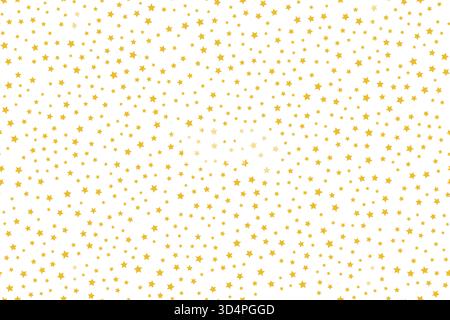 Nahtloses Muster mit goldenen Sternen für Weihnachten Stock Vektor