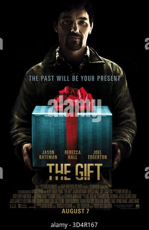 The Gift (2015) von Joel Edgerton mit Jason Bateman, Rebecca Hall und Joel Edgerton. Das Leben eines verheirateten Paares entwirrt sich, wenn eine mysteriöse Bekanntschaft aus der Vergangenheit des Ehemanns beunruhigende Geschenke bringt und alte Geheimnisse wieder aufdeckt. US-Poster NUR FÜR REDAKTIONELLE ZWECKE. Kredit: BFA/STX Entertainment Stockfoto