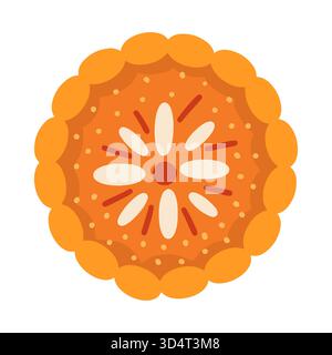 Thanksgiving-Clipart-Flachvektor, geeignet für alle Projekte. Stockfoto