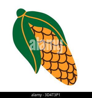 Thanksgiving-Clipart-Flachvektor, geeignet für alle Projekte. Stockfoto