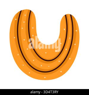 Thanksgiving-Clipart-Flachvektor, geeignet für alle Projekte. Stockfoto