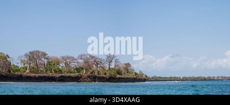Kisiwa cha Kasa Mpunguti - Kisite-Mpunguti Marine National Park liegt an der Südküste Kenias in der Nähe von Shimoni und südlich von Wasini Island in Stockfoto