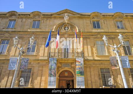 Rathaus Hotel de Ville, Place de l'Hotel de Ville, Altstadt, Aix-en-Provence, Frankreich Stockfoto