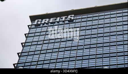 SEOUL, SÜDKOREA - 11. OKTOBER 2025 - GREITS-Gebäude mit moderner Glasarchitektur und Stadtentwicklung Stockfoto