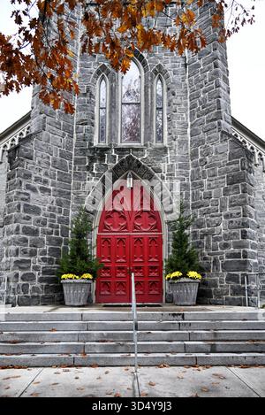 GREAT BARRINGTON, MASSACHUSETTES - 31. OKT 2025: Saint James Place ein hochmodernes Kulturzentrum und Veranstaltungsraum. Stockfoto