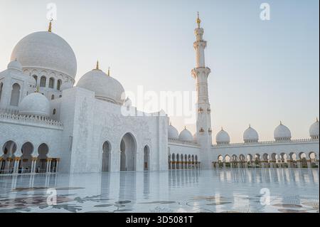 Abu Dhabi Sheikh Zayed Moschee Stockfoto