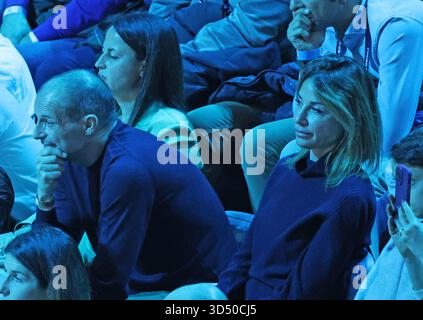 Turin, Italien. November 2025. Tennis, ATP-FINALE 2025 Massimiliano Allegri, Turin, Italien, 12. November 2025. Foto Felice Calabro' Credit: Unabhängige Fotoagentur/Alamy Live News Stockfoto