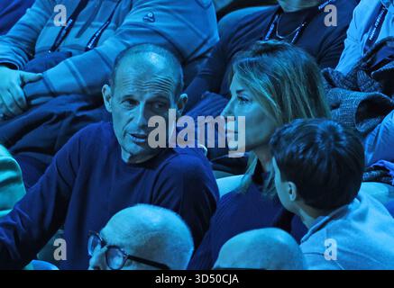 Turin, Italien. November 2025. Tennis, ATP-FINALE 2025 Massimiliano Allegri, Turin, Italien, 12. November 2025. Foto Felice Calabro' Credit: Unabhängige Fotoagentur/Alamy Live News Stockfoto