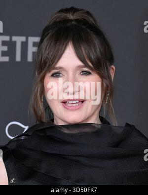 11. November 2025, Hollywoood, Kalifornien, USA: EMILY MORTIMER nimmt an der Premiere von „Jay Kelly“ in Los Angeles Teil (Foto: © Billy Bennight/ZUMA Press Wire) NUR ZUR REDAKTIONELLEN VERWENDUNG! Nicht für kommerzielle ZWECKE! Stockfoto