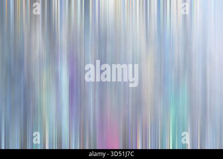 Abstrakte vertikale Farblinien mit weichen Farbverläufen und verschwommener Textur für modernes Design. Stockfoto