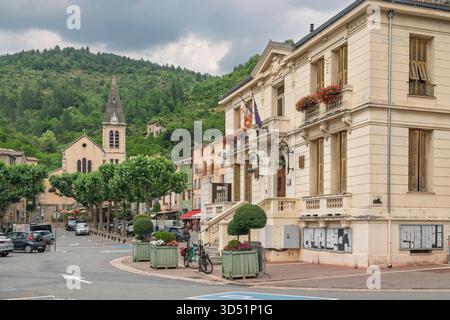 Im Dorf Castellane, Provence, Frankreich, Europa. Stockfoto