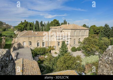 Kloster Abbaye Saint-Andre in der Festung Fort Saint-Andre, Gemeinde Villeneuve-les-Avignon, Avignon, Frankreich Stockfoto