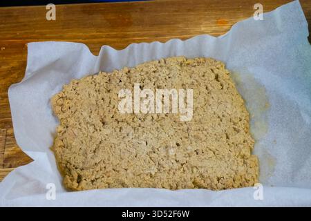Bereit, Hackfleisch zu kochen. Füllung für Schnitzel. Stockfoto