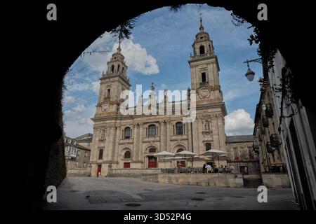 Kathedrale von Lugo (Catedral de Santa María), Lugo, Galicien, Spanien Stockfoto