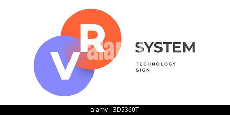 Schild, Symbol, Kreis. Abstrakte Vorlage Stock Vektor
