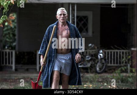 Logan Lucky ist eine US-amerikanische Komödie von Steven Soderbergh aus dem Jahr 2017, die auf einem Drehbuch seiner Frau Jules Asner (Rebecca Blunt) basiert. Soderbergh kam aus dem Ruhestand, um den Film Regie zu führen und verteilte ihn unabhängig über seine eigene Firma Fingerprint Releasing. Der Film zeigt eine Ensemble-Besetzung bestehend aus Channing Tatum, Adam Driver, Riley Keough, Daniel Craig, Seth MacFarlane, Katie Holmes, Hilary Swank, Katherine Waterston und Sebastian Stan. Stockfoto