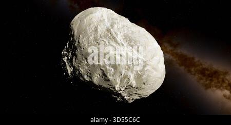 Mundilfari ist ein unregelmäßiger Saturnmond, der 2000 entdeckt wurde und nach einer Figur aus der nordischen Mythologie benannt wurde. Er ist einer der äußeren nordischen Monde des Saturns. Stockfoto